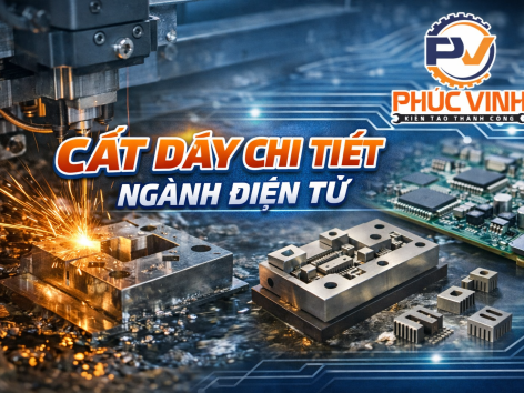 Cắt dây chi tiết ngành điện tử – Giải pháp gia công siêu chính xác cho linh kiện công nghệ cao