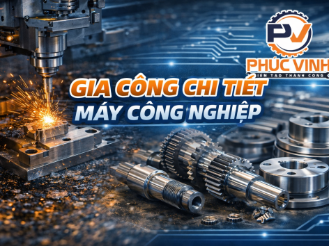 Gia công chi tiết máy công nghiệp – Giải pháp chính xác cho sản xuất bền vững