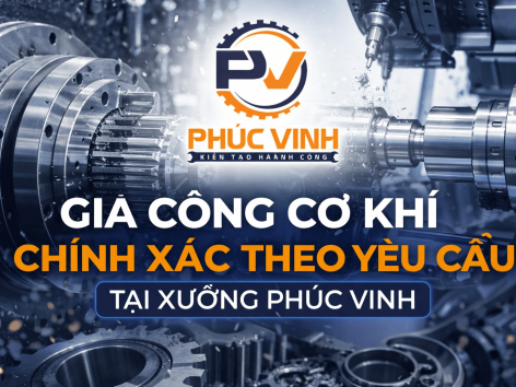 Gia Công Cơ Khí Chính Xác Theo Yêu Cầu Tại Xưởng Phúc Vinh