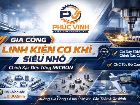 GIA CÔNG LINH KIỆN CƠ KHÍ SIÊU NHỎ – GIẢI PHÁP CHÍNH XÁC ĐẾN TỪNG MICRON