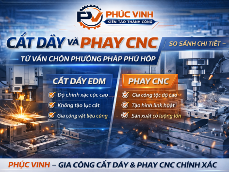 Cắt Dây Và Phay CNC Khác Nhau Thế Nào? Nên Chọn Phương Pháp Nào?