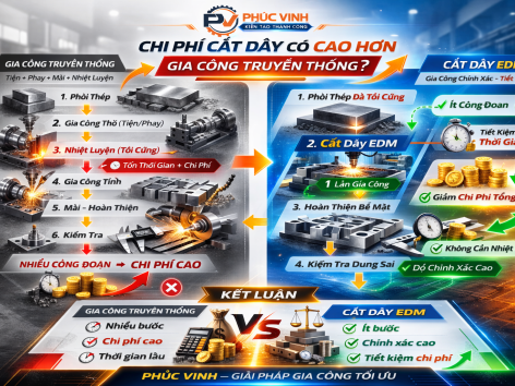 Chi Phí Cắt Dây Có Cao Hơn Gia Công Truyền Thống?