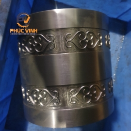 Gia Công Phay CNC 4 axis Trục Cán Hoa Văn Sắt Hộp